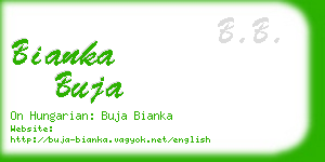 bianka buja business card